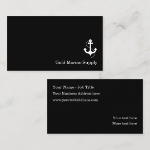 Carte De Visite Services d'approvisionnement maritime minimaliste