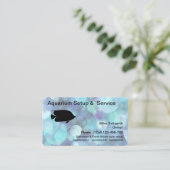 Carte De Visite Services d'aquarium tropical moderne (Debout devant)