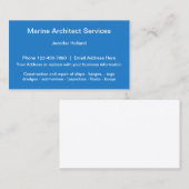 Carte De Visite Services d'architecte maritime (Devant / Derrière)