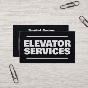 Carte De Visite Services d'ascenseur QR