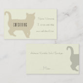 Carte De Visite Services d'assistance aux chats (Devant / Derrière)