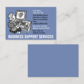 Carte De Visite Services d'assistance aux entreprises et aux burea (Devant / Derrière)