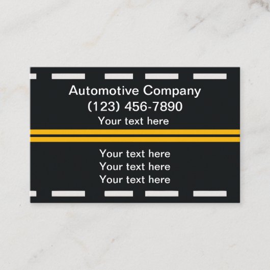 Carte De Visite Services d'assistance routière automobile (Devant)