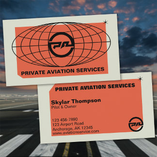 Carte De Visite Services d'aviation privée