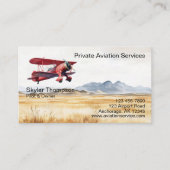 Carte De Visite Services d'aviation privée (Devant)