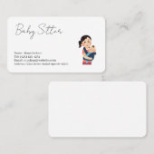 carte de visite services de babysitting (Devant / Derrière)