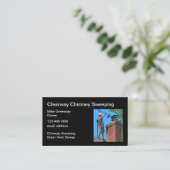Carte De Visite Services de balayage des cheminées (Debout devant)
