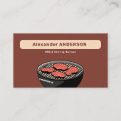 Carte De Visite Services de barbecue et de restauration (Devant)