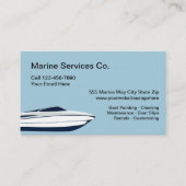 Carte De Visite Services de bateau maritime (Devant)