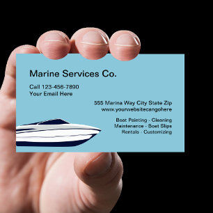 Carte De Visite Services de bateaux marins
