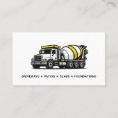 Carte De Visite Services de béton (Dos)