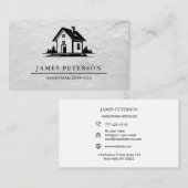 Carte de visite services de bricolage  (Devant / Derrière)