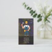Carte de visite services de bricolage avec arrière (Debout devant)