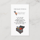 Carte de visite services de bricolage avec arrière (Dos)