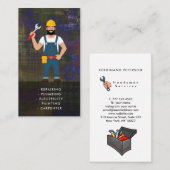 Carte de visite services de bricolage avec arrière (Devant / Derrière)