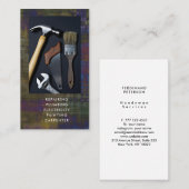 Carte de visite services de bricolage avec arrière (Devant / Derrière)