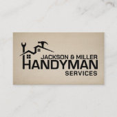 Carte De Visite Services de bricolage Cool Simple (Devant)