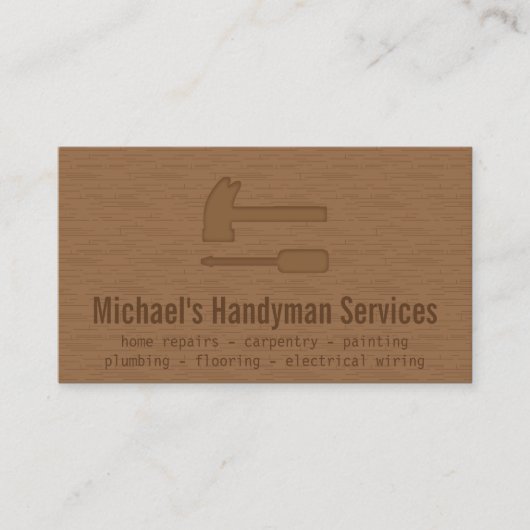 Carte De Visite Services de bricolage modernes et élégants (Devant)