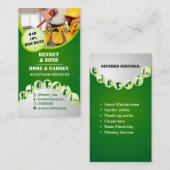 Carte De Visite Services de bricoleur (Devant / Derrière)