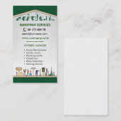 Carte De Visite Services de bricoleur, entretien à la maison (Devant / Derrière)