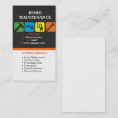 Carte De Visite Services de bricoleur, entretien à la maison (Devant / Derrière)