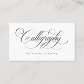 Carte De Visite Services de calligraphe professionnel simple et él (Devant)