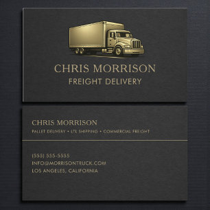 Carte De Visite Services de Camion de Livraison de Fret Profession