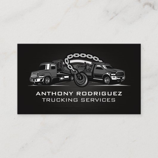 Carte De Visite Services de camion de remorquage et de camionnage (Devant)