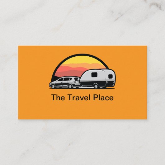 Carte De Visite Services de camping du parc de voyages (Devant)