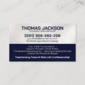 Carte De Visite Services de carrelage - Carreleur (Dos)