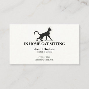 Carte De Visite Services de chats de chaise