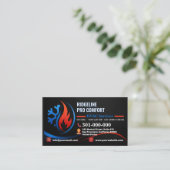 Carte De Visite Services de chauffage et de climatisation (CVC) | (Debout devant)