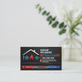 Carte De Visite Services de chauffage et de climatisation (CVC) |  (Debout devant)