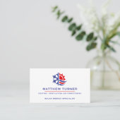 Carte De Visite Services de chauffage et de climatisation HVAC Rou (Debout devant)