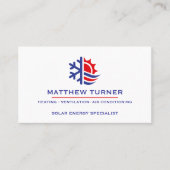 Carte De Visite Services de chauffage et de climatisation HVAC Rou (Devant)