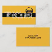 Carte De Visite Services de chauffeur de taxi (Devant / Derrière)