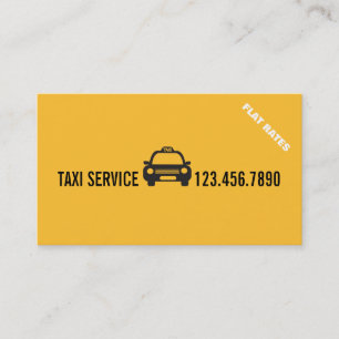 Carte De Visite Services de chauffeur de taxi