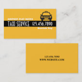 Carte De Visite Services de chauffeur de taxi (Devant / Derrière)