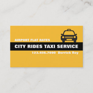 Carte De Visite Services de chauffeurs de taxi