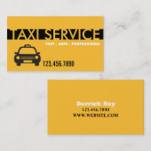 Carte De Visite Services de chauffeurs de taxi (Devant / Derrière)