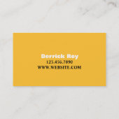 Carte De Visite Services de chauffeurs de taxi (Dos)