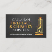 Carte De Visite Services de cheminée et de foyer (Devant)