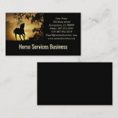 Carte De Visite Services de cheval ou formation vétérinaire d'emba (Devant / Derrière)