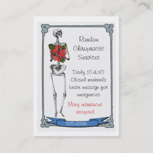 Carte De Visite services de chiropractie