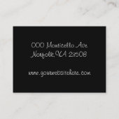 Carte De Visite services de chiropractie (Dos)