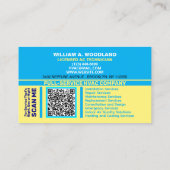 Carte De Visite Services de Climatisation | Chauffage et Refroidis (Dos)