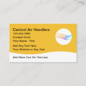 Carte De Visite Services de climatisation CVC (Devant)