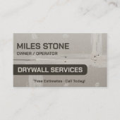 Carte De Visite Services de cloison sèche Marque de sous-traitant (Devant)