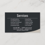 Carte De Visite Services de cloison sèche Professionnel (Dos)
