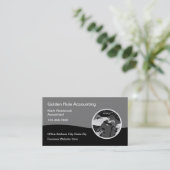 Carte De Visite Services de comptabilité de comptable rétro (Debout devant)